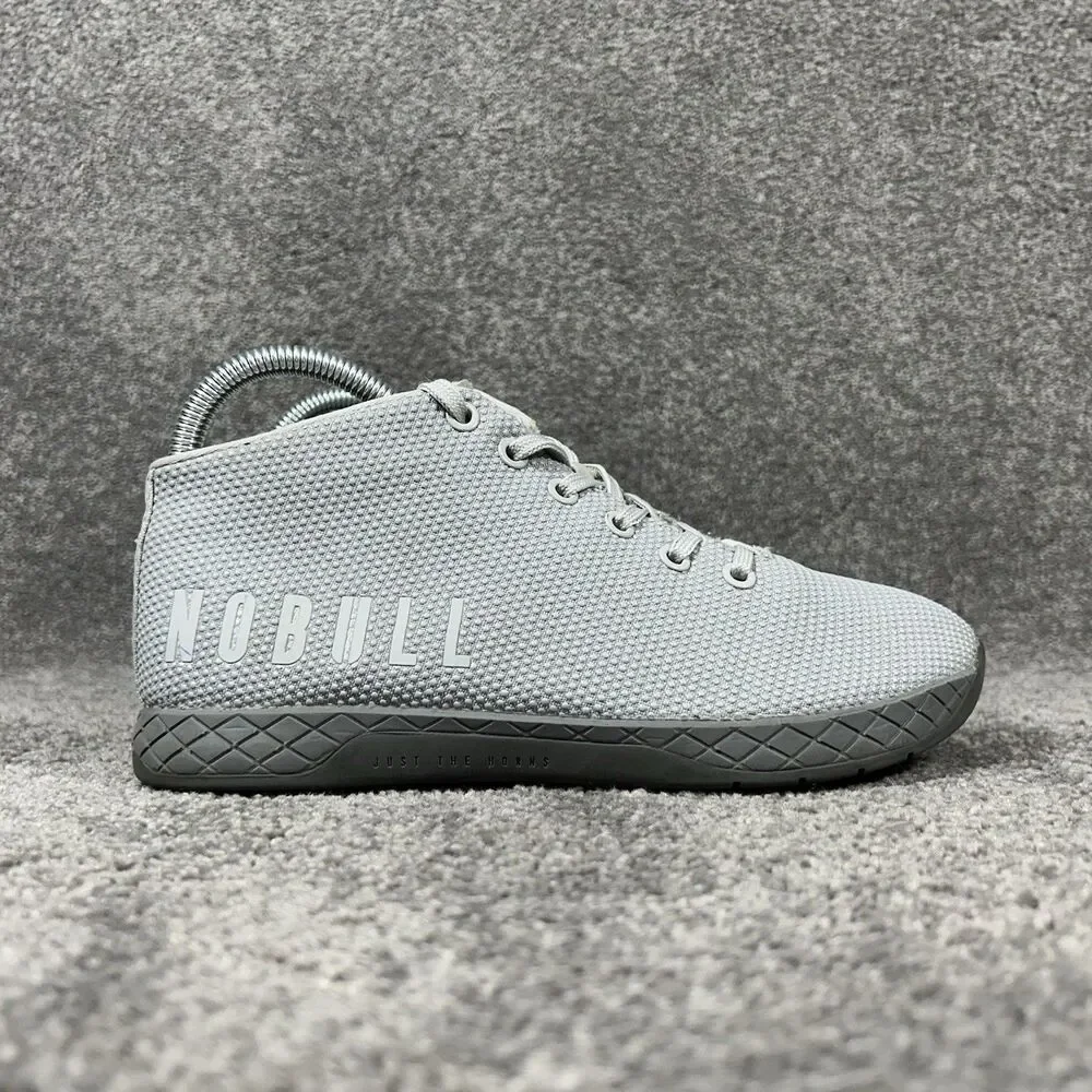 NOBULL Mid Trainers Women’s Size 7.5 Gray Athletic CrossFit Gym Shoes Used